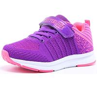 HAP JUMP Sneakers Enfant Baskets Montantes Garcon Chaussure de Course Mode Garcon Fille Sport Running Shoes Competition Entrainement - Violet-1 - 33 EU