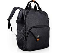 Hap Tim Sac à Dos Ordinateur Portable 15.6/14 Pouces Femme Homme Fille Imperméable Sac a Dos PC Portable/Sac à dos de voyage pour Loisirs/Affaire/Scolaire/College Noir (EU7651-DG)