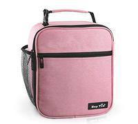 Hap Tim Sac à lunch isolé pour adultes et enfants, sac de boîte à lunch pour filles de 6,5 L pour filles femmes, sac isotherme robuste et spacieux (Rose)
