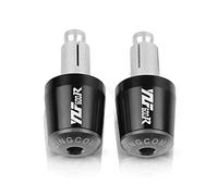 HAPAQ pour Yamaha YZF600R YZF 600R YZF 600 R Thundercat 1994-2008 2007 7/8 "22mm Poignées De Guidon De Moto Extrémité Poignée Barre Bouchon Bouchon D'extrémité (Color : Gray)