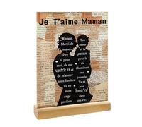 Hapculon Cadeau Fete des Meres, 2025 Cadeau Maman, Ornements en acrylique, Cadeaux Anniversaire Noel Fete des Meres pour Maman Femme Mere Original