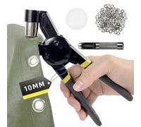 HAPDEN Oeillets Métalliques Kit 10mm, Pince à Oeillets pour Bâches et Tissus, set d'oeillets pour Bâches avec 500 Oeillets (Ø 10mm)