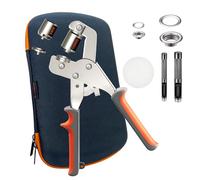 HAPDEN Oeillets Métalliques Kit 6mm et 10mm, Pince à Oeillets pour Bâches et Tissus, set d'oeillets pour Bâches avec 200 Oeillets et Kit d'outils