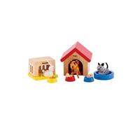 HAPE - 3602461 - MAISON DE POUPÉE - SET DES ANIMAUX DOMESTIQUE EN BOÎTE - 20 X 13 X 10 CM