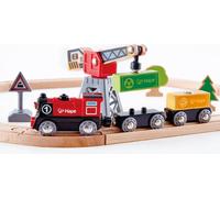 Hape 3731 Chemin de fer de livraison de fret, cercle