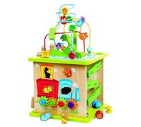 Hape - Activité en bois avec perles de safari sauvage