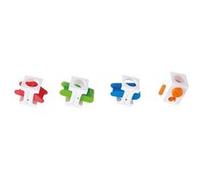 Hape Circuit de Billes en Bois Quadrilla, Extension Set de Blocs de Contrôle pour Parcours de Billes - Distributeur, 3 Blocs à Bascules - Jeux Construction en Bois Enfant dès 4 Ans, Fille, Garçon