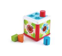 Hape – Boîte de formes Cube E0507 – Jouet en bois 17 cm Multicolore