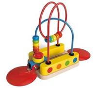 Hape cadre en perles avec rails 4-pièces Multicolore G