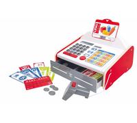 Hape Caja Registradora Beep 'n' Buy con Calculadora Solar, Monedas y Billetes pa
