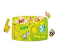 Hape casse-tête en bois Jungle Peg junior vert 10 pièces Vert G