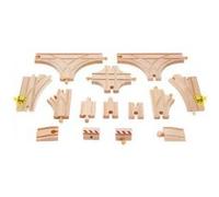 Hape chemin de fer en bois 14 pièces Ivoire G