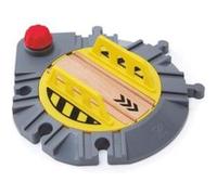 Hape chemin de fer en bois plateau tournant gris / jaune Gris G