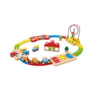 Circuit de train en bois Hape - Kit arc-en-ciel - Pour bébé 18-24 mois - Mixte