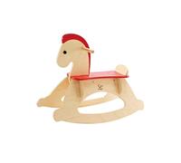 Hape Cheval à Bascule Rock and Ride en Bois pour Enfants, Poney avec Dossier et Arceau Ajustable pour l'Apprentissage de l'Équilibre