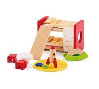 Hape Childrens Room Highly Detailed Kids Room Doll House Furniture Set Includi