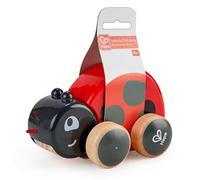 Hape Coccinelle Jouet en Bois Enfant 18 Mois - Jouet à Tirer et Pousser - Motricité, Imagination & Dextérité de l'enfant - Jouet 1 an et Plus 100% Sûre - avec Ficelle Facile à Saisir par Les Petits