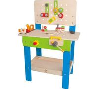 Hape Construction - 3602452 - Jeu D'imitation - Etabli Avec Marteau - Tournevis - Vis En Boîte - 27 Pièces - 62 X 38,1 X 75,2 Cm