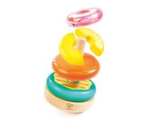 Hape Donut Tour empilable, Jouet éducatif coloré, Jouet de motricité pour Enfants à partir de 18 Mois