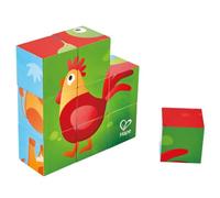 Hape - E1618 - Puzzle Cubes Animaux de la Ferme