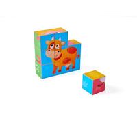 Hape - E1618 - Puzzle Cubes Animaux de la Ferme