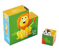 Hape - E1619 - Puzzle Cubes Animaux de la Jungle, Vert