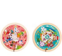 Puzzle en bois Les métiers 20 pièces recto-verso Hape®