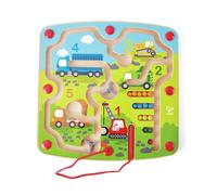 Hape E1713 Wooden Construction & Number Magnetic Maze