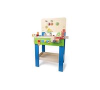 Hape - e3000 - jeu d'imitation bricolage en bois - etabli avec ses outils