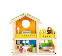 Hape - E3402 - Jeu d'Imitation en Bois - Maison de Poupées - Ma Charmante Villa