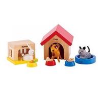 Hape E3455 Ensemble Animaux Domestiques pour Maison de Poupées Multicolore G