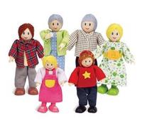 Hape - E3500 - Jeu d'Imitation en Bois - Maison de Poupées - Famille G