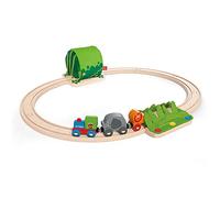 Hape - E3800 - Circuit de Train en Bois - Coffret voyage dans la Jungle