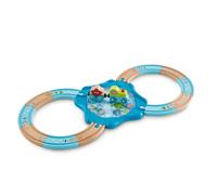 Hape E3827 rails en bois monde sous-marin, chemin de fer, multicolore