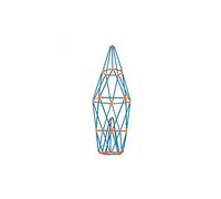 Hape E5566 Flexistix Tower Kit de Construction en Bambou - Jouets de Construction