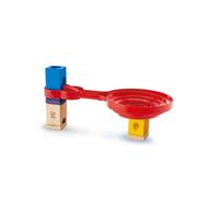 Hape E6026 - Double spirale, accessoire pour circuit de billes Quadrilla, spirale utilisable des deux côtés à partir de 4 ans, rouge