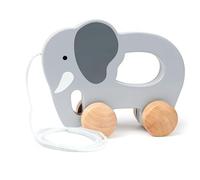 Hape Éléphant Jouet en Bois 1 an à Tirer - Dès 12 Mois - pour Motricité, Imagination & Dextérité de l'enfant - Jouet à Tirer et Pousser Conforme aux Normes de Sécurité - Adapté aux Petites Mains