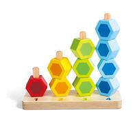 HaPe International – Perles à compter E0504 – Jeu à empiler – Multicolore G