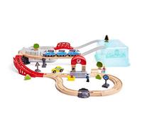 Hape Ensemble De Blocs De Construction Train Urbain 84.20x75.60x19.10 Cm