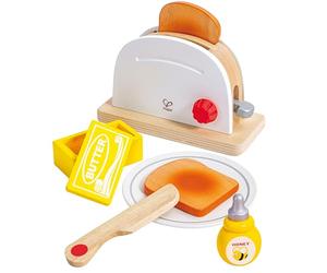 Hape Grille-Pain Blanc, Jeu d'Imitation pour Le Petit Déjeuner, Accessoire pour Enfant