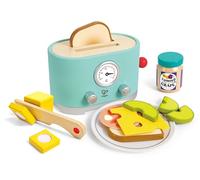 Hape Grille Pain Enfant Jouet Interactif - Jeu Imitation Dinette Enfant 2 Ans - Ensemble Accessoires Cuisine Réalistes, Dejeuner - Cadeau Fille Garçon - Jeu Éducatif Créativité, Motricité