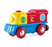 Hape-HAPE-E3820-Circuit de Train en Bois-Petit Locomotive à Moteur Circuits de Voitures, E3820, Multicolore, Taille Unique Multicolore G