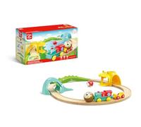 Hape Jeu de Chemin de Fer en Bois avec Animaux de la Jungle à partir de 18 Mois