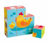 Hape Jeu De Construction Farm Wooden Blocks 9 Pièces