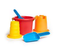 HaPe International Set de plage enfant 18 mois+ – Seau, pelle, moule château, tamis sans BPA