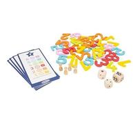 HAPE Jeu éducatif Chiffres en bois 47 pièces multicolore - 2-4 joueurs - Dès 5 ans (version allemande)