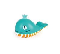 Hape Jouet de Bain Bébé 18 Mois et Plus - Baleine de Bain Moussante Flottante Bleue - sans BPA - Divertissement & Découverte Ludique - Facile à Nettoyer sans Moisissure - Jouet de Bain Bulles