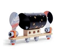 Hape Jouet en Bois Laboratoire Enfant de Sciences Optiques - Kit Éducatif de Sciences pour Enfant 4 Ans et Plus - Introduction Sciences, Technologie, Ingénierie - Construction avec 54 Pièces