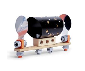 Hape Jouet en Bois Laboratoire Enfant de Sciences Optiques - Kit Éducatif de Sciences pour Enfant 4 Ans et Plus - Introduction Sciences, Technologie, Ingénierie - Construction avec 54 Pièces