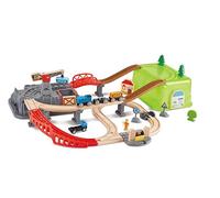 Hape Railway Building Block Set 80x50x14 Cm Multicolore